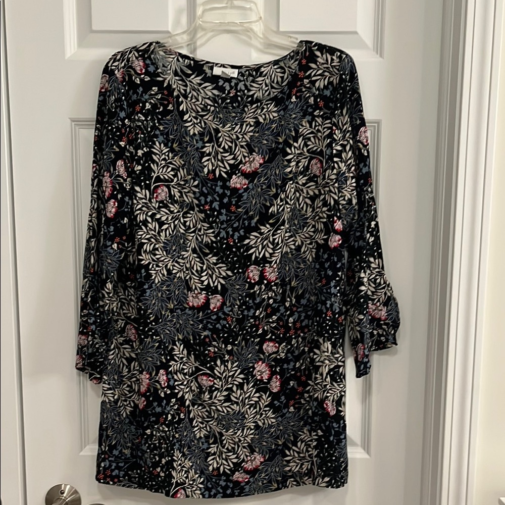 J.Jill 3/4 Length Sleeve Tunic